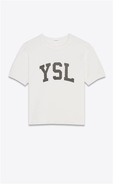 buy ysl logo t shirt|ysl logo t shirt women.